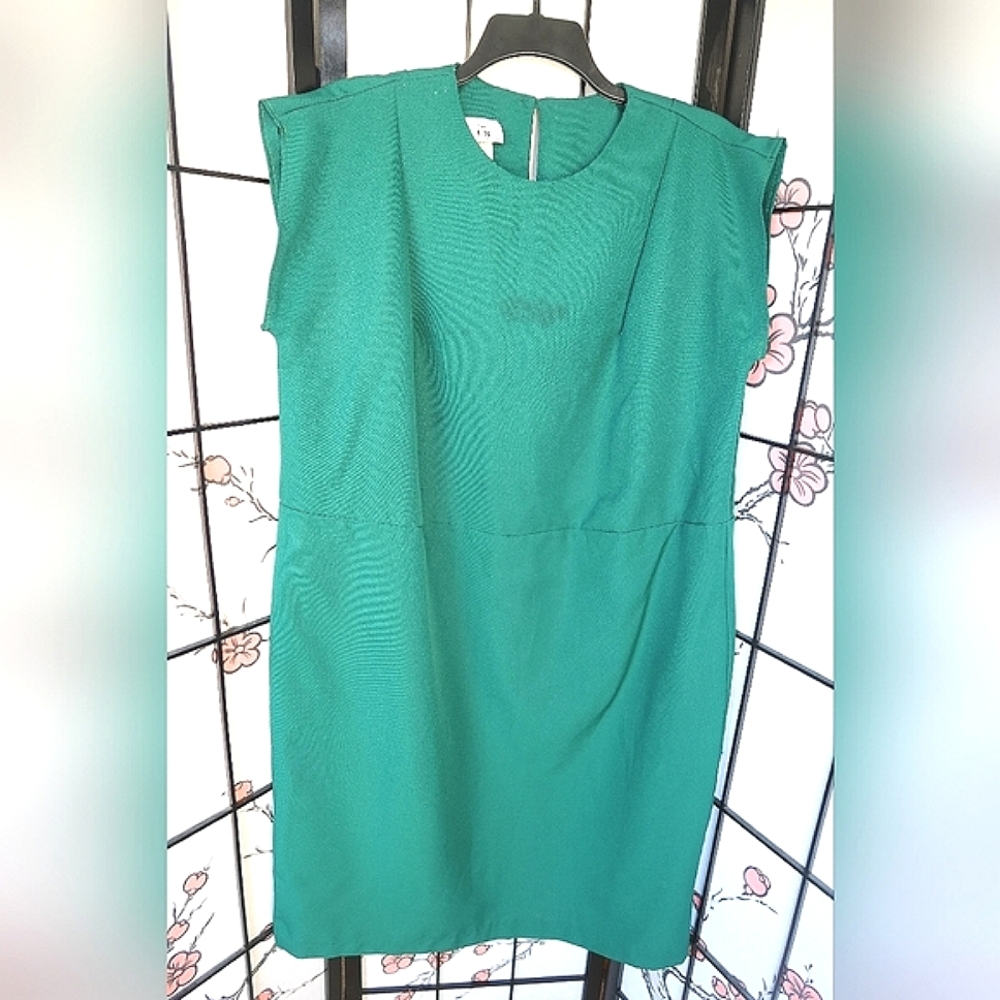 CB Green Sheath Dress for Work